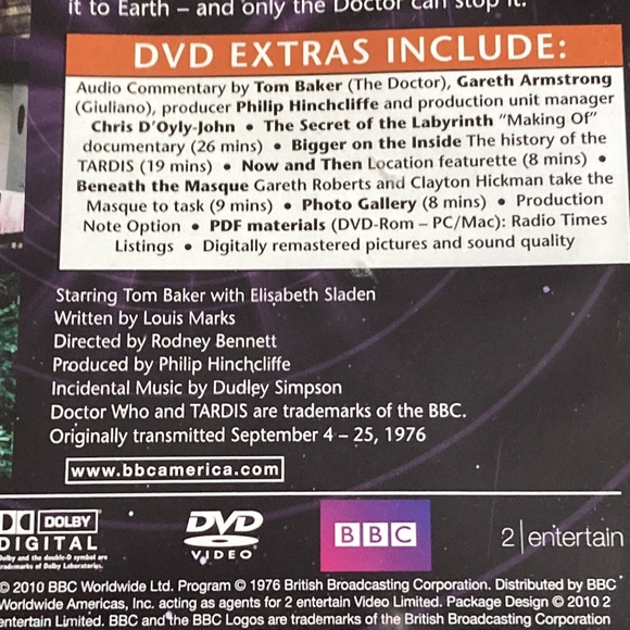 The Masque of Mandragora, The Hand of Fear, The Deadly Assassin Doctor Who DVD - Picture 5 of 15